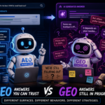 Comparison of AI-generated answers strategies